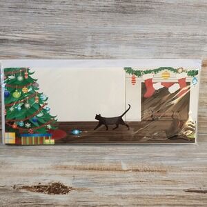 Up With Paper Panoramics Holiday Cats 3D Pop Up Christmas Card Kelly Becerra